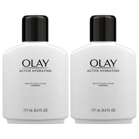Olay Face Moisturizer, Active Hydrating Beauty Moisturizing Lotion, 6 fl oz (Pack of 2)