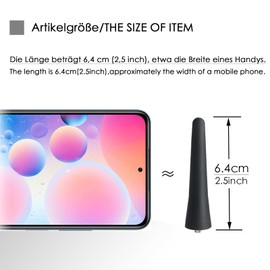 Auto Antennenmast,Die meisten Automodelle sind kompatibel, Universal für Kfz SUV Sedan, FM AM, Radio Ersatz,Fahrzeugaußenzubehör des Autos Dachantenne (Länge 6,4cm)