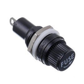 BOJACK 10 Values 30 Pcs 5X20mm Black Screw Cap Fuse Holder 250 VAC 10 A 125 VAC 15 A with 10A/15A Fast Blow Glass Fuse kit