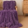 Extra Soft Faux Fur Throw Blanket 50"x60" - Reversible Fluffy