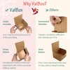 ValBox 4x4x4 Brown Gift Boxes 50PCS Kraft Paper Boxes with