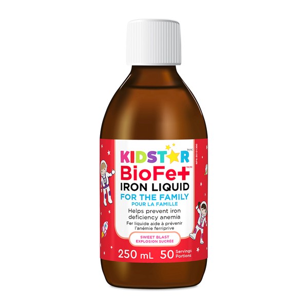 KidStar BioFe + Iron Liquid Kids For The Family Sweet Blast 250mL
