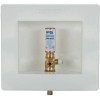 IPS Corporation Water-Tite 87980 Square Ice Maker Outlet Box - Quarter-Turn Brass Hammer Arreste