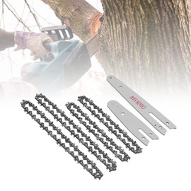 RANNYY Mini Chainsaw Replacement, 4" 6" Mini Chainsaw Replacement Portable Electric Cordless Chainsaw Chain Guide Plate