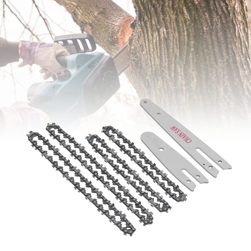 RANNYY Mini Chainsaw Replacement, 4" 6" Mini Chainsaw Replacement Portable