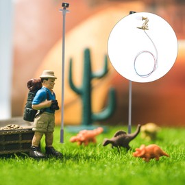 Zerodeko 4 Pieces Dollhouse Wall Lights Lamps, Dollhouse Lamps 1 :12, Mini Dollhouse Wall Lights, Miniature Wall Sconces for Dollhouse Living Room Yard DIY Decor