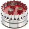 Städter 966339 Large Linzer Cookie Cutter with Ejector, 3 Holes,