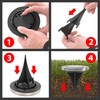 Solar Ground Spotlight with 8 LEDs White Stainless Steel Recessed