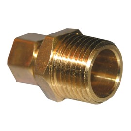 LASCO 17-6837 3/8-Inch Compression by 1/2-Inch Male Pipe Thread Brass Adapter