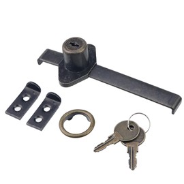 Chinflly Drawer Lock,Zinc Alloy Cabinet Showcase Display Case Lock with Keys,Desk Locks File Cabinet Door Lock for Wardrobe Furniture Locker Showcase with 2 Keys,Type-3