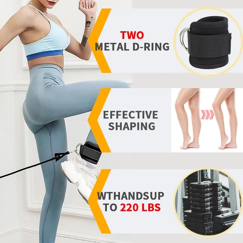 EastyGold Ankle Straps Ankle Resistance Bands Wrist Cuffs Padded Straps