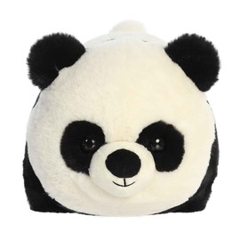 Aurora® Adorable Spudsters™ Pei Panda™ Stuffed Animal - Round Shape Makes for Comforting Cuddles for Kids All Ages and Animal Loving Adults - Black 10 Inches