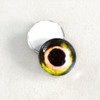 10mm Yellow and Orange Fish Glass Eyes Fantasy Cabochons for