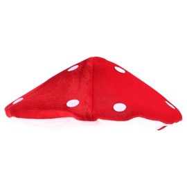 Tam - Gorro de seta para niños, color rojo de felpa, boina de, boina de dibujos animados, fiesta de cosplay, accesorios para niños y adultos, sombrero de fiesta de felpa