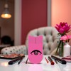 Pink Eyelash Ruler, Eyelash Stencils Ruler for Measure Eyelashes LengthEyebrow