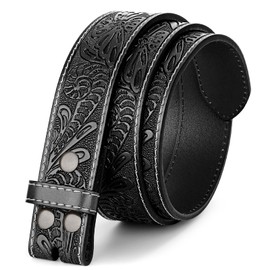 BELTROAD Western Leather Belt Strap for Men Women Cowboy Cowgirl Leather Mens Belts for Jeans Birthday Christmas Belt Gifts