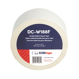 ECHOtape DC-W188F | Double-Sided Carpet Tape | Double-Sided Adhesive Tape for Carpet | Removable Carpet Tape | Temporary Hold Tape for Hardwood Floors, Tile | 2.83 in x 36 yds