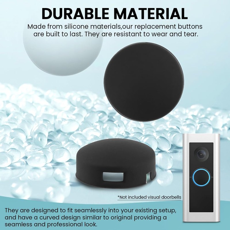 Doorbell Button Replacement, Round Doorbell Push Button Replacement with Screws,
