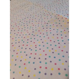 Unbranded Spring Polka-Dot On Purple Fabric $7.99 Per 1/2 Yd.