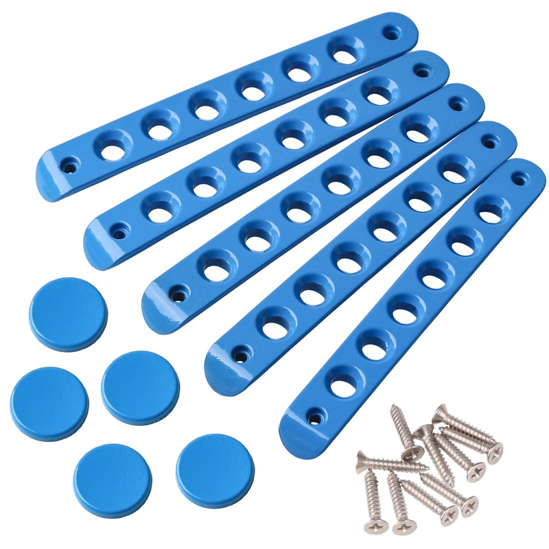 PKEDUO Blue Door Handle Inserts + Push Button Covers Compatible
