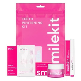 Smilekit® Teeth Whitening Kit | 3 x Pap+ Products | Teeth Whitening Bundle | Dentist Approved | UK Supplier | Enamal Safe | Peroxide Free | Instant Results | As Seen on TV