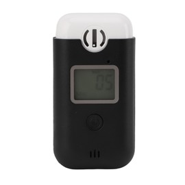 Digital Alcohol Tester High Accuracy ABS Portable Pocket Breath Tester with LCD Display and Emergency Light for Home Outdoor