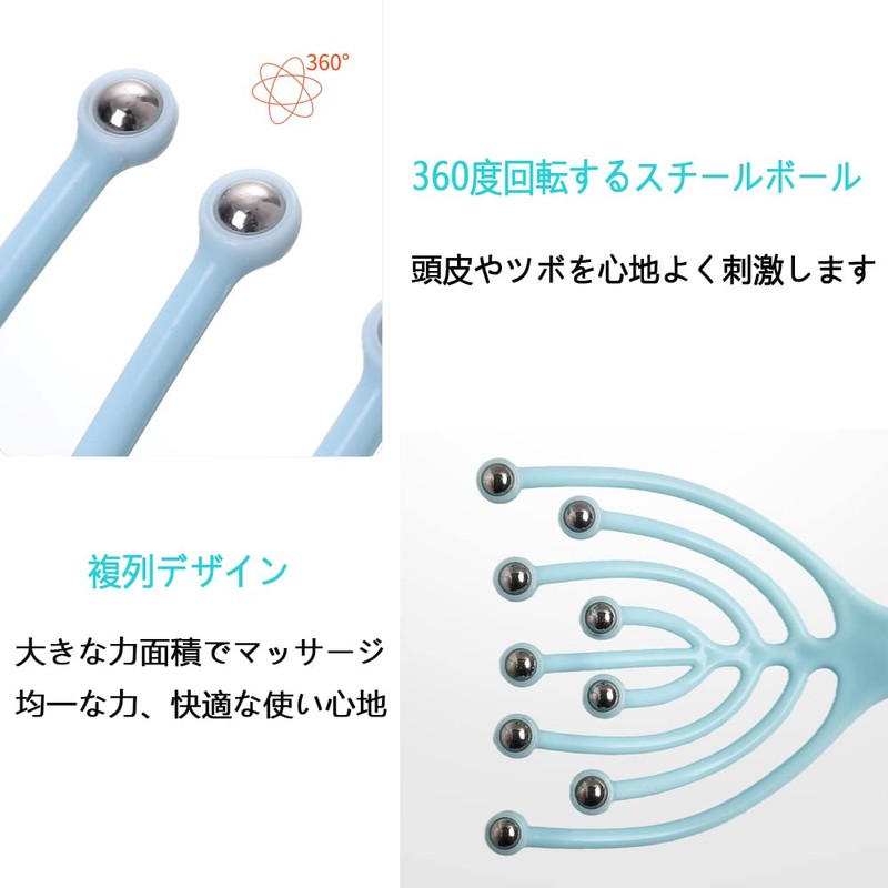 Scalp Massage Equipment WiViVi: Upgraded Version 9 Claw Head Spa