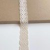 Natural Oval Pattern Cluny Lace Trim, 1.25" Width, 3 Yards/Pack,