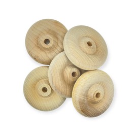 50 Wood 1-1/2 Inch Toy Wheel W/1/4 Hole