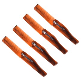 IWOWHERO 4pcs Portable Styling Comb Heated Feature for Men Wide Toothed Hairdressing Tool for Barber Shops