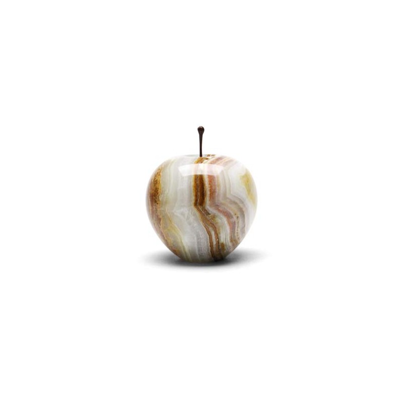 Marble Apple Large Marble Apple Large Stripe Interior Marble Paperweight