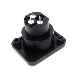 DRUT XLR 3 Pin Female Chassis Panel Mount Connector - D Series, Fits Standard D-Pattern Holes for Audio, Studio, PA Systems, Microphone, Music Instrument Cables (1)