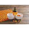 Mud Pie Circa Double Dip Bowl, White, 4 1/2" x
