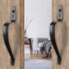 WellMade 10" Barn Door Handles Heavy Duty,Gate Handle for Wooden