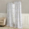 Laura Ashley Hydrangea Window Curtains with Rod Pocket, 84-inch Length,