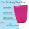 Nuby Plastic Fun Drinking Tumblers, Colors May Vary, 10 Oz,