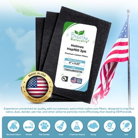 Breathe Naturally - Hapf600 HEPA Carbon Filter Replacement for Holmes Air Purifiers - High Efficiency Carbon Air Cleaner Filters - Compatible with Holmes HAPF600 Series - (3 Pack Carbon Filter C)
