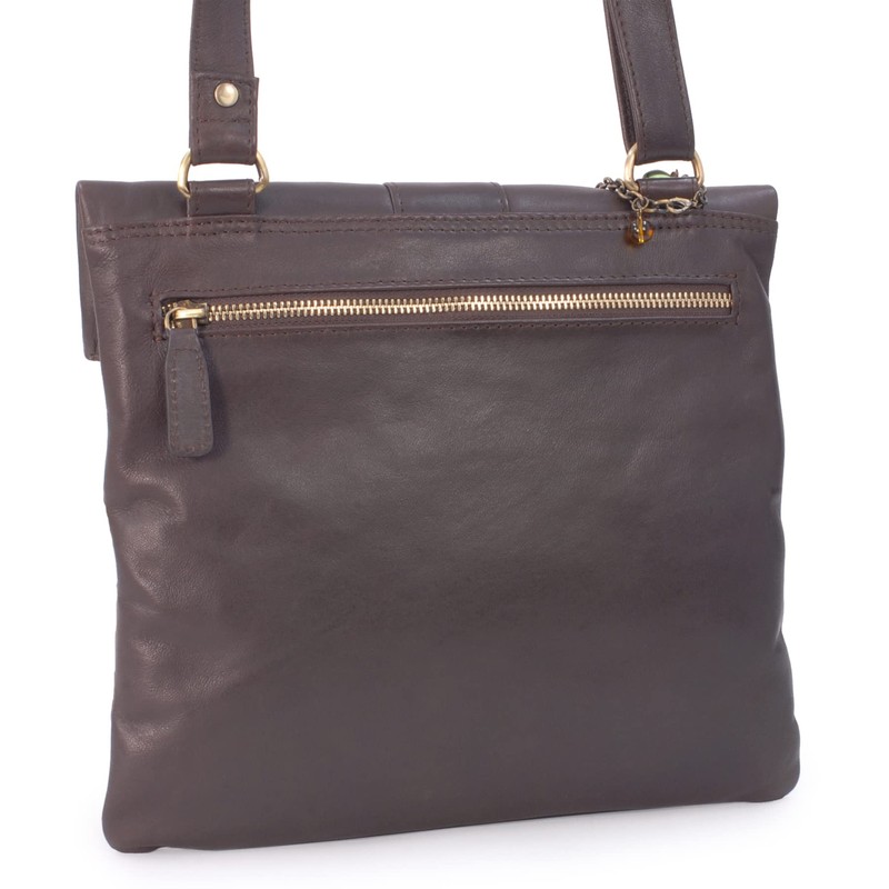 Catwalk Collection Handbags - Damen Leder Umhängetasche - Crossbody Bag