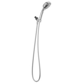 Delta Faucet 6-Setting Handheld H2Okinetic Shower Head, Chrome Shower with Hose, Hand Shower 1.75 GPM, Chrome 75536