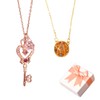 Sailor Moon Necklace Women's Key of Time Crystal Star Compact