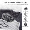 DOITOOL Chunky Faux Fur Yarn for Knitting Crocheting Soft Durable