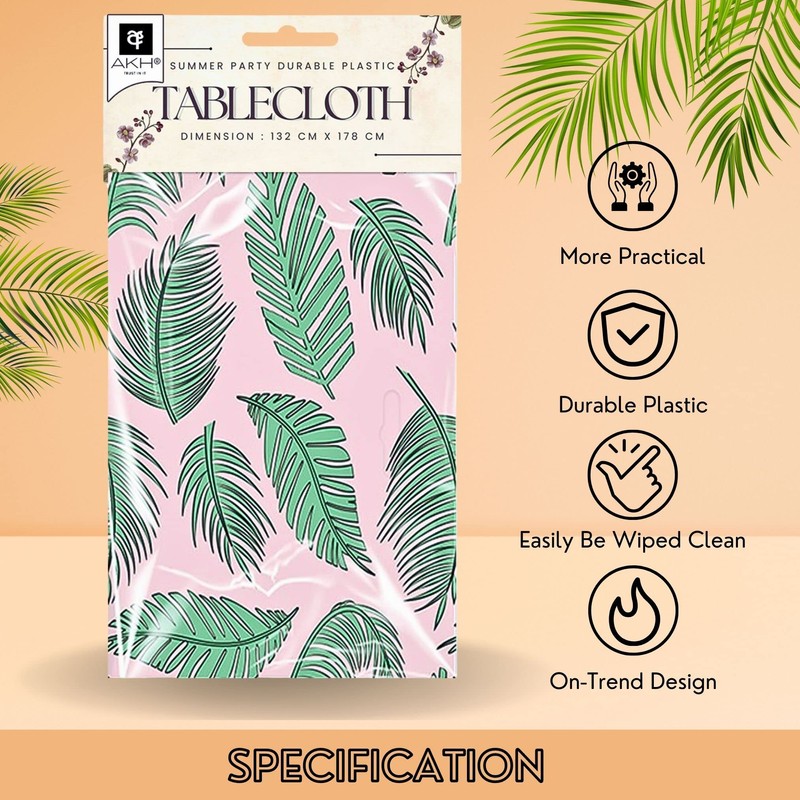 AKH® Summer Party Tablecloth | 132 x 178cm | Hawaiian