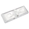 Lumitronics Euro-Style Interior RV Ceiling Dome Light - Double Light
