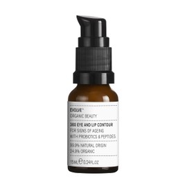 Evolve Organic Beauty - Natural 360 Eye + Lip Contour Cream | Certified Vegan Clean Beauty (12.8 g | 15 ml)