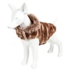 Pet Life Luxe 'Tira-Poochoo' Tiramisu Patterned Mink Dog Coat Jacket
