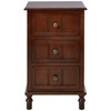 Decor Therapy Simplify Three Drawer Wood Accent Cabinet Side Table,