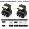 QIANRENON 8K HDMI U-Shaped Angle Display Adapter HDMI 2.1 Male