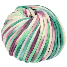 LANA GROSSA Gelato Soft Filled Cotton Tube Band with Colourful Speckle Print Hand Knitting Yarn Made of 52% Cotton and 48% Polyamide 100 g Wool for Knitting & Crocheting 80 m Yarn