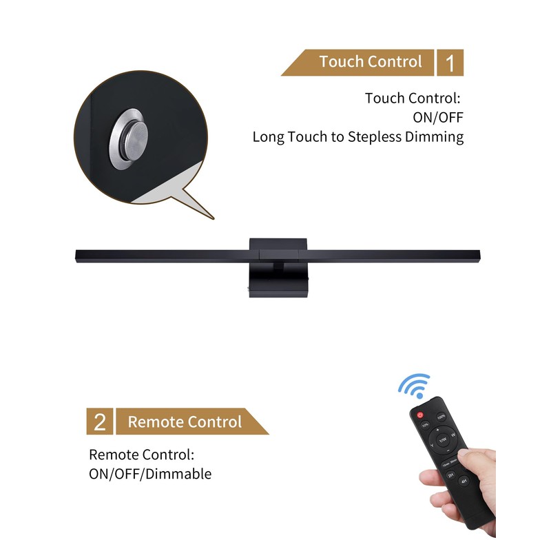 8000mAh Battery Operated Wall Sconce Set of 2, 3 Color