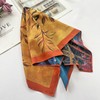 Julunar Silk Scarf for Women and Men with Double-sided Different